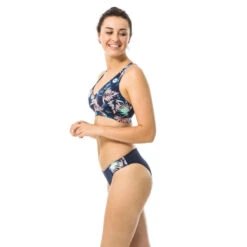 Bas De Maillot De Bain Femme Culotte Roxy Uni Avec Empiècement Floral -Aventure Aquatique Soldes bas de maillot de bain femme culotte roxy uni avec empiecement floral 4