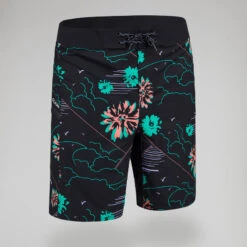 Boardshort Surf 500 19" PARADISE BLACK