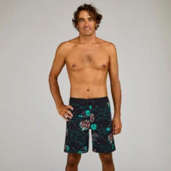 Boardshort Surf 500 19" PARADISE BLACK 21 Boardshort Surf 500 19" PARADISE BLACK -Aventure Aquatique Soldes boardshort surf 500 19 paradise black 9