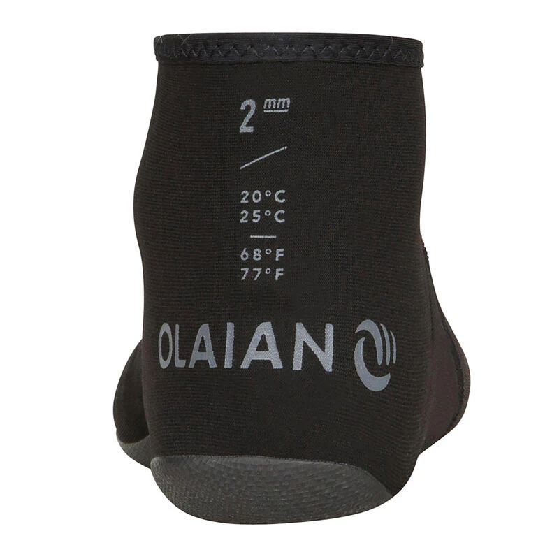 CHAUSSETTE SURF BODYBOARD 100 Néoprène 2MM NOIR 5 CHAUSSETTE SURF BODYBOARD 100 Néoprène 2MM NOIR – Image 3