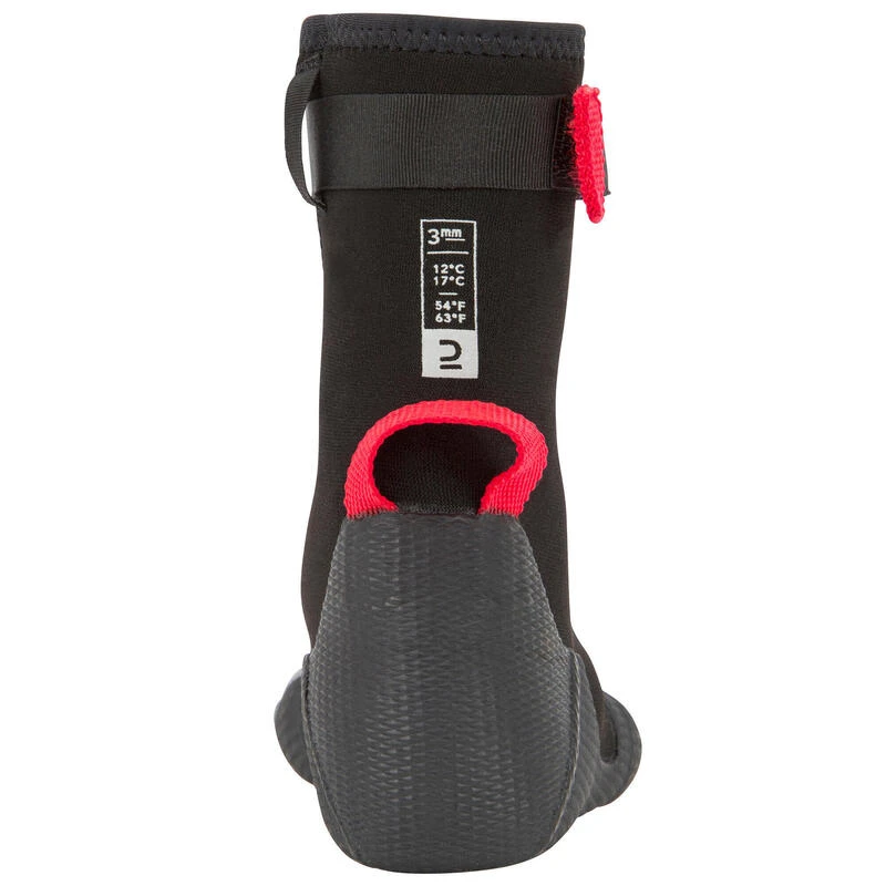 Chausson Junior 500 3mm Noir Rouge 4 Chausson Junior 500 3mm Noir Rouge – Image 2