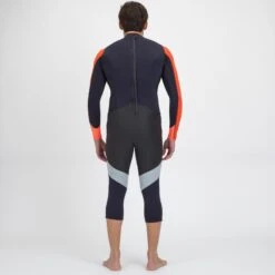 Tribord Combinaison Néoprène 1mm Anti-uv Voile Homme Dinghy 500 Bleu Noir/orange -Aventure Aquatique Soldes combinaison neoprene 1mm anti uv voile homme dinghy 500 bleu noirorange 3