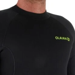 Combinaison SURF 100 Néoprène 4/3 Mm Homme Noire -Aventure Aquatique Soldes combinaison surf 100 neoprene 43 mm homme noire 1