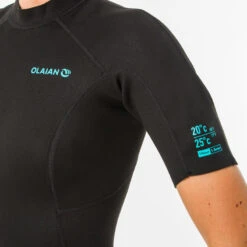 Combinaison Surf Shorty 100 Néoprène 1,5mm Femme Noire 18 Combinaison Surf Shorty 100 Néoprène 1,5mm Femme Noire -Aventure Aquatique Soldes combinaison surf shorty 100 neoprene 15mm femme noire 6