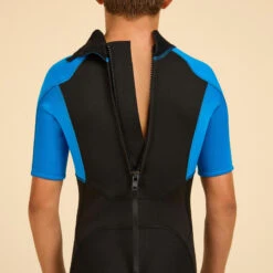 COMBINAISON SURF SHORTY 500 NEOPRENE 1.5MM GARCON BLEUE NOIRE 16 COMBINAISON SURF SHORTY 500 NEOPRENE 1.5MM GARCON BLEUE NOIRE -Aventure Aquatique Soldes combinaison surf shorty 500 neoprene 15mm garcon bleue noire 4