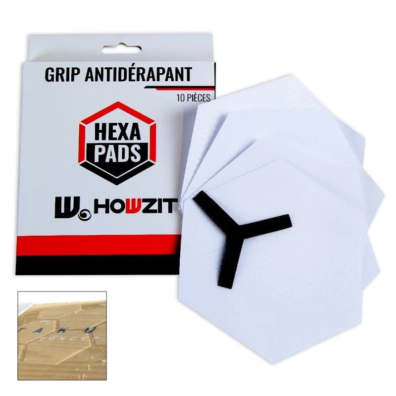 GRIP ANTIDÉRAPANT HEXAPADS - HOWZIT - 10 PCS - 3 GRIP ANTIDÉRAPANT HEXAPADS - HOWZIT - 10 PCS -
