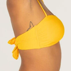 HAUT DE MAILLOT DE BAIN BANDEAU LAURA JAUNE AVEC COQUES AMOVIBLES -Aventure Aquatique Soldes haut de maillot de bain bandeau laura jaune avec coques amovibles 5