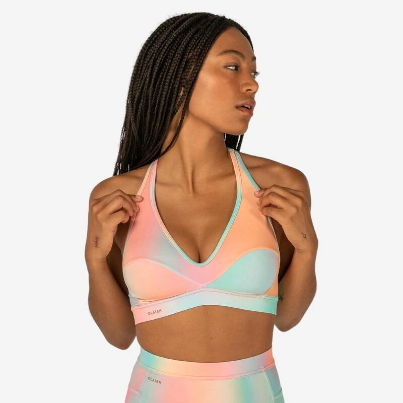 Haut De Maillot De Bain Femme Brassière De Surf ANA BLUR PINK 3 Haut De Maillot De Bain Femme Brassière De Surf ANA BLUR PINK