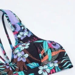 Haut De Maillot De Bain Fille - 900 Lily Violet Turquoise -Aventure Aquatique Soldes haut de maillot de bain fille 900 lily violet turquoise 3