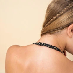 HAUT DE MAILLOT DE BAIN FOULARD FILLE 100 NOIR -Aventure Aquatique Soldes haut de maillot de bain foulard fille 100 noir 5