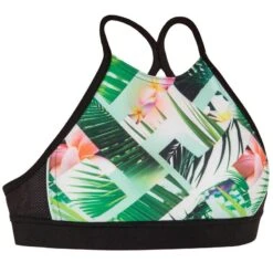 HAUT DE MAILLOT DE BAIN SURF FILLE BRASSIERE VERT BAHA 900 -Aventure Aquatique Soldes haut de maillot de bain surf fille brassiere vert baha 900 5