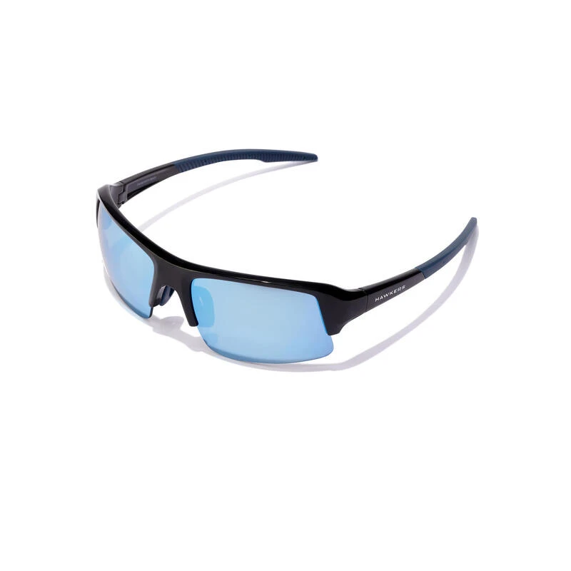 HAWKERS Lunettes De Soleil Pour Hommes Et Femmes NOIR BLEU CHROME - BAT 3 HAWKERS Lunettes De Soleil Pour Hommes Et Femmes NOIR BLEU CHROME - BAT