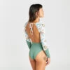 Maillot De Bain 1 Pièce Manches Longues Femme - Mary Belly Blanc -Aventure Aquatique Soldes maillot de bain 1 piece manches longues femme mary belly blanc