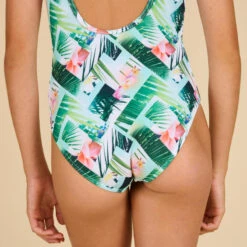 MAILLOT DE BAIN 1 PIECE TRIANGLE FILLE 500 VERT -Aventure Aquatique Soldes maillot de bain 1 piece triangle fille 500 vert 3