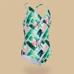MAILLOT DE BAIN 1 PIECE TRIANGLE FILLE 500 VERT -Aventure Aquatique Soldes maillot de bain 1 piece triangle fille 500 vert 6