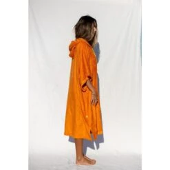 Pacifique Sud | Poncho Surf | Orange | Avec Manches -Aventure Aquatique Soldes pacifique sud poncho surf orange avec manches 3