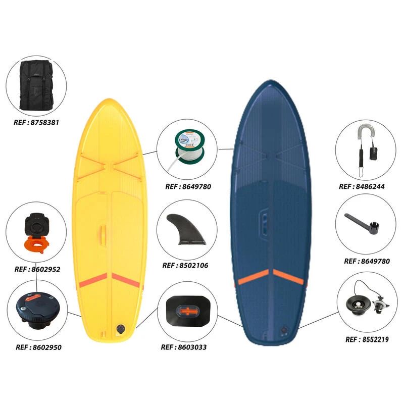 PACK (PLANCHE, POMPE ET PAGAIE) STAND UP PADDLE GONFLABLE DE RANDONNEE DEBUTANT 10 PACK (PLANCHE, POMPE ET PAGAIE) STAND UP PADDLE GONFLABLE DE RANDONNEE DEBUTANT – Image 8