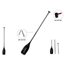 Pagaie Stand Up Paddle Carbone Démontable Réglable 3 Parties (165-205 Cm) - 900 -Aventure Aquatique Soldes pagaie stand up paddle carbone demontable reglable 3 parties 165 205 cm 900 5