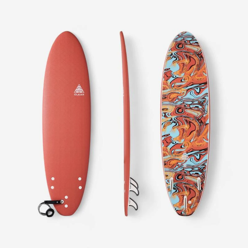 Planche De Surf Mousse 7' - 500 Orange 3 Planche De Surf Mousse 7' - 500 Orange