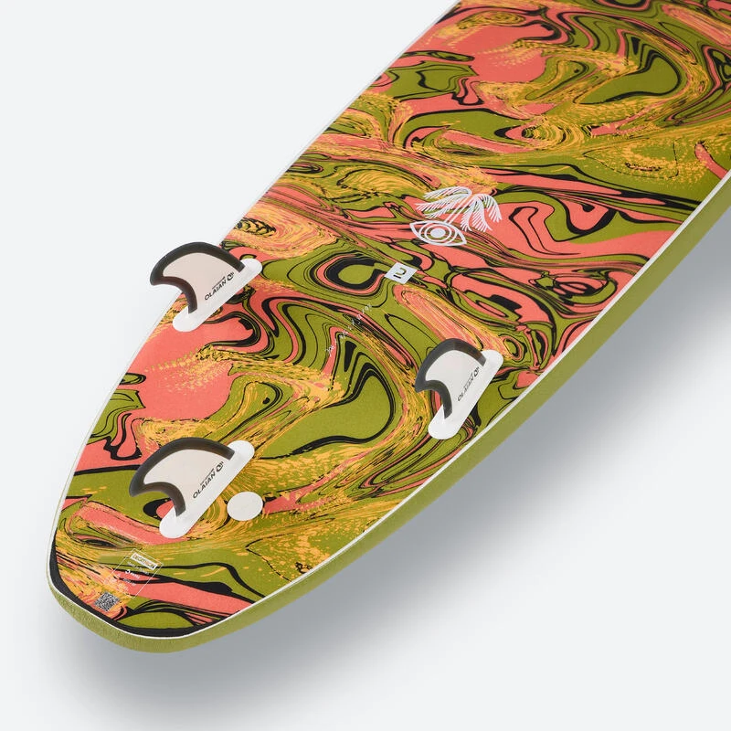 Planche De Surf Mousse 8'6" - 500 Kaki 11 Planche De Surf Mousse 8'6" - 500 Kaki – Image 9