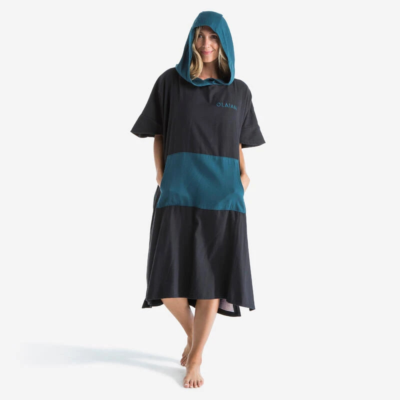 PONCHO SURF 500 ADULTE Noir 3 PONCHO SURF 500 ADULTE Noir