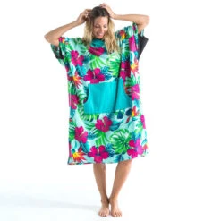 PONCHO SURF 500 ADULTE Print Bora -Aventure Aquatique Soldes poncho surf 500 adulte print bora 2