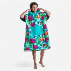 PONCHO SURF 500 ADULTE Print Bora -Aventure Aquatique Soldes poncho surf 500 adulte print bora 3