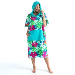 PONCHO SURF 500 ADULTE Print Bora -Aventure Aquatique Soldes poncho surf 500 adulte print bora 6