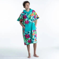 PONCHO SURF 500 ADULTE Print Bora -Aventure Aquatique Soldes poncho surf 500 adulte print bora 7