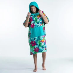 PONCHO SURF 500 ADULTE Print Bora -Aventure Aquatique Soldes poncho surf 500 adulte print bora 9