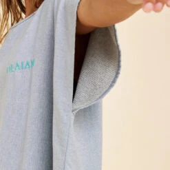 Poncho Surf Adulte - 100 Gris Chiné -Aventure Aquatique Soldes poncho surf adulte 100 gris chine 4