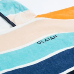 Poncho Surf Enfant 110 à 135 Cm - 500 Wavy Orange Bleu -Aventure Aquatique Soldes poncho surf enfant 110 a 135 cm 500 wavy orange bleu 6