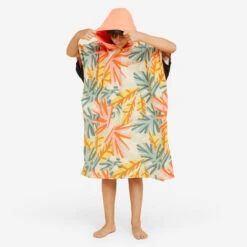 Poncho Surf Enfant 135 à 160 Cm - 550 Jungle