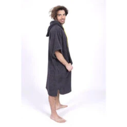 Poncho Surf Gris | Taille Unique | 100% Coton | Unisexe | Avec Manches -Aventure Aquatique Soldes poncho surf gris taille unique 100 coton unisexe avec manches 3
