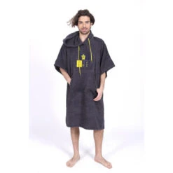 Poncho Surf Gris | Taille Unique | 100% Coton | Unisexe | Avec Manches -Aventure Aquatique Soldes poncho surf gris taille unique 100 coton unisexe avec manches 5