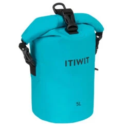 SAC POLOCHON ÉTANCHE 5L TURQUOISE -Aventure Aquatique Soldes sac polochon etanche 5l turquoise 1