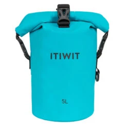 SAC POLOCHON ÉTANCHE 5L TURQUOISE -Aventure Aquatique Soldes sac polochon etanche 5l turquoise 2
