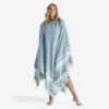 Serviette De Plage Poncho 190 X 190 Cm - Gris Bleu -Aventure Aquatique Soldes serviette de plage poncho 190 x 190 cm gris bleu