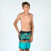 Short De Bain Garçon - 500 Memphis Vert -Aventure Aquatique Soldes short de bain garcon 500 memphis vert