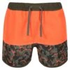 Regatta Short De Bain SERGIO Enfant (Orange Vif / Vert Kaki Sombre) -Aventure Aquatique Soldes short de bain sergio enfant orange vif vert kaki sombre