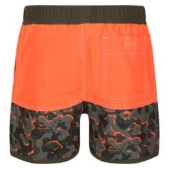 Regatta Short De Bain SERGIO Enfant (Orange Vif / Vert Kaki Sombre) -Aventure Aquatique Soldes short de bain sergio enfant orange vif vert kaki sombre 2