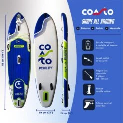 Stand Up Paddle Gonflable AllRound Amerigo Dropstitch TTS 315x84x15cm 10'4x33x6" 10 Stand Up Paddle Gonflable AllRound Amerigo Dropstitch TTS 315x84x15cm 10'4x33x6" -Aventure Aquatique Soldes stand up paddle gonflable allround amerigo dropstitch tts 315x84x15cm 104x33x6 1