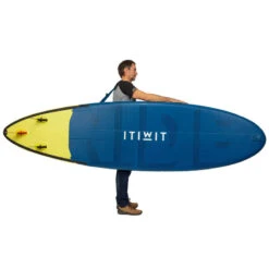 STAND UP PADDLE GONFLABLE LONGBOARD DE SURF 500 10' 140L BLEU -Aventure Aquatique Soldes stand up paddle gonflable longboard de surf 500 10 140l bleu 3