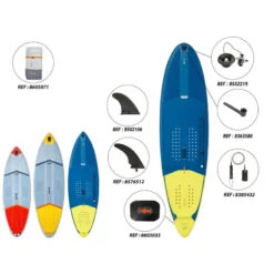 STAND UP PADDLE GONFLABLE LONGBOARD DE SURF 500 10' 140L BLEU -Aventure Aquatique Soldes stand up paddle gonflable longboard de surf 500 10 140l bleu 4