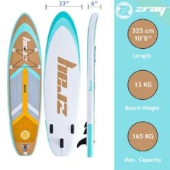 Zray SUP Gonflable Grain 10'8" Dropstitch 325x84x15 Cm (10'8x33"x6") - Option Kayak 11 Zray SUP Gonflable Grain 10'8" Dropstitch 325x84x15 Cm (10'8x33"x6") - Option Kayak -Aventure Aquatique Soldes sup gonflable grain 108 dropstitch 325x84x15 cm 108x33x6 option kayak 2