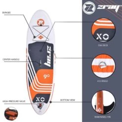 Zray Sup Gonflable X-Rider Young 9' Dropstitch MAX 85kg 275x71x13cm(9'x28"x5") Rouge -Aventure Aquatique Soldes sup gonflable x rider young 9 dropstitch max 85kg 275x71x13cm9x28x5 rouge 2