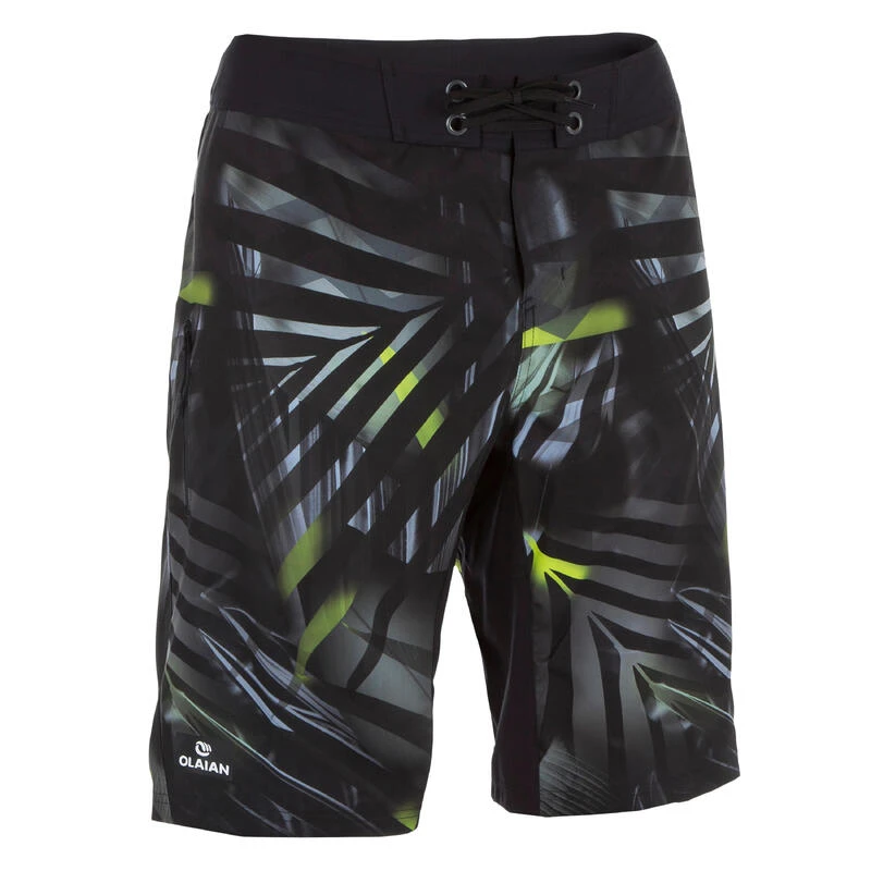 Surf Boardshort Long 500 Jungle Grey 3 Surf Boardshort Long 500 Jungle Grey