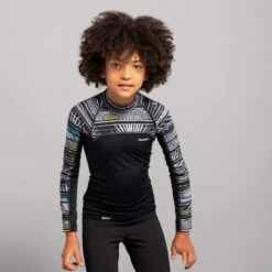 Top Solaire Garçon Manche Longue Noir -Aventure Aquatique Soldes top solaire garcon manche longue noir 1